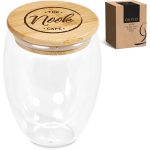 Okiyo Moco Glass & Bamboo Double-Wall Cup - 350ml - Image 11