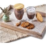 Okiyo Moco Glass & Bamboo Double-Wall Cup - 350ml - Image 6