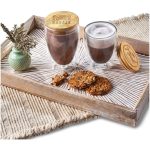 Okiyo Moco Glass & Bamboo Double-Wall Cup - 350ml - Image 16