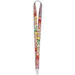 Snap Hook Clip Double-Sided Sublimation Petersham Lanyard - Image 5