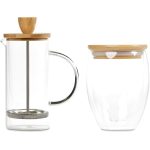 Okiyo Aibo Glass & Bamboo Coffee Set - Image 10
