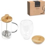 Okiyo Aibo Glass & Bamboo Coffee Set - Image 23