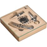 Okiyo Budonoki Bamboo Wine Accessories set - Image 3