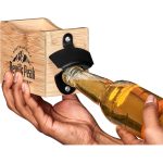 Okiyo Kanpai Bamboo Coaster & Bottle Opener Set - Image 11