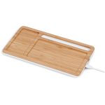 Okiyo Musen Bamboo Wireless Charger Desk Organiser - Image 5