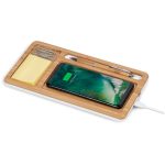 Okiyo Musen Bamboo Wireless Charger Desk Organiser - Image 10