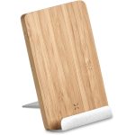 Okiyo Hakka Bamboo & Recycled Aluminium Wireless Charging Phone Stand - Image 5