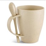 Okiyo Kawai Wheat Straw Mug & Spoon - 350ml - Image 10