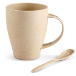 Okiyo Kawai Wheat Straw Mug & Spoon - 350ml - Image 11