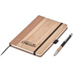 Okiyo Eri Bamboo & Cork Notebook & Pen Set - Image 2