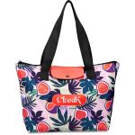 Pre-Printed Sample Hoppla Rosebank Polyester Roll-Up Tote Bag - Image 2