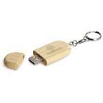 Okiyo Benkyou Bamboo Flash Drive Keyholder - 8GB - Image 2