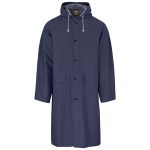 Light Duty Storm Rubberised Polyester/PVC Raincoat - Navy