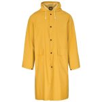 Light Duty Storm Rubberised Polyester/PVC Raincoat - Yellow